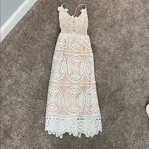 Chicwish White Lace Dress